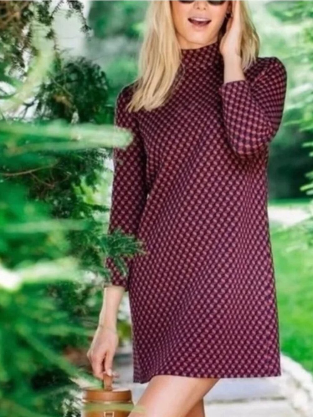Tuckernuck Textured Geometric Mod Shift Dress Ellie Jacquard | Sz Small